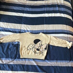 Disney sweater/shirt for a 2-year-old baby Cream Sweater with Cartoon Design